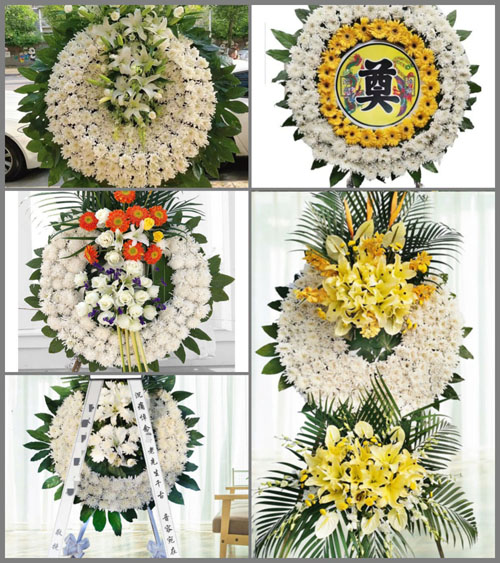 安徽阜阳市颍上县耿棚镇万庄村花圈速递